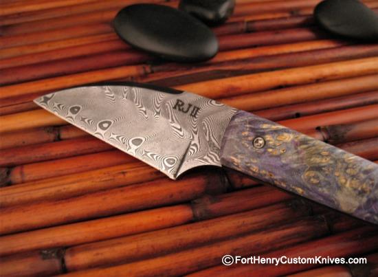 Raymond Johnson - Custom Wharcliff Personal - Stainless Damascus - Image 2