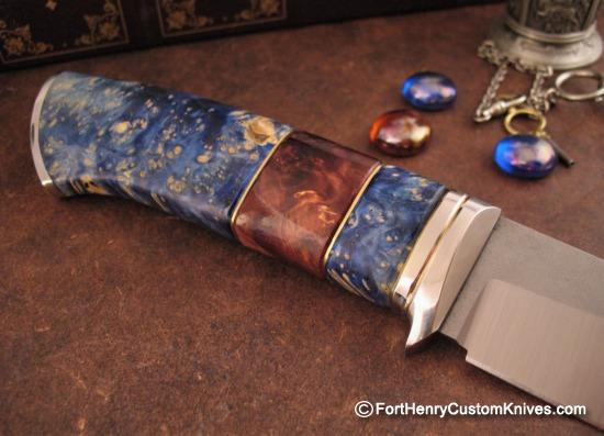 Georgi Menchev - Custom Camp Knife - Maple Burl - Image 5