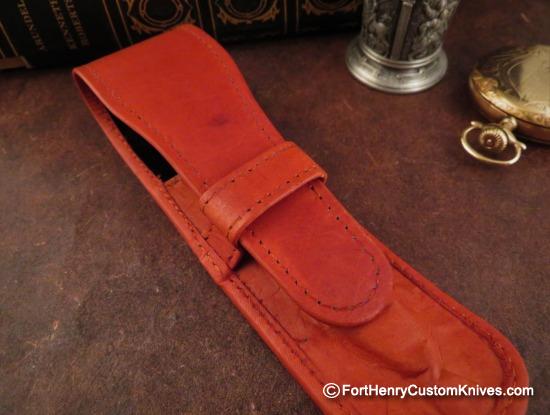 Courtney Turnage - Custom Mammoth Tooth Pen - Leather Sheath - Image 7