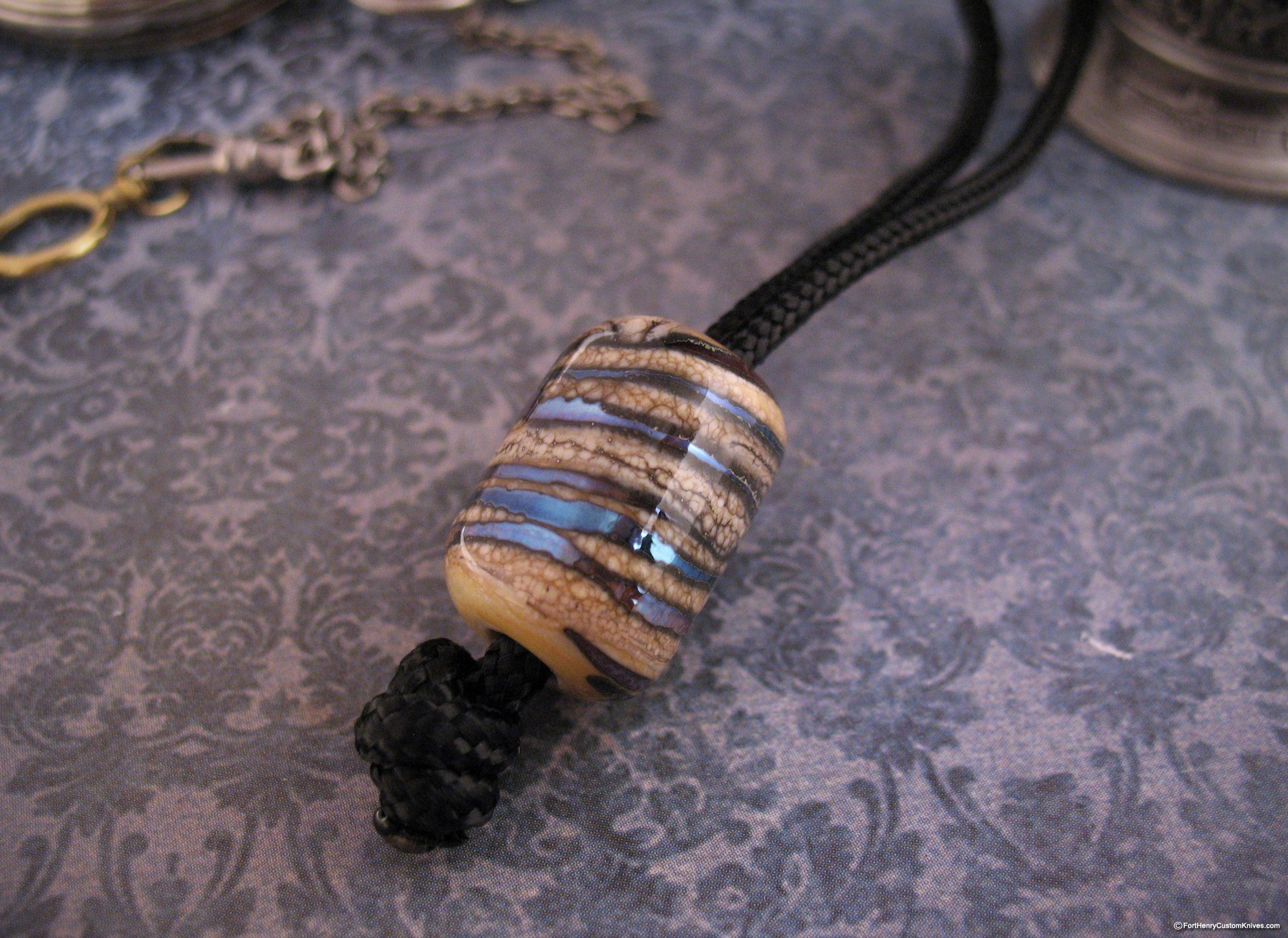 Igor Potapov - Fused Glass Lanyard Bead - Mosaic