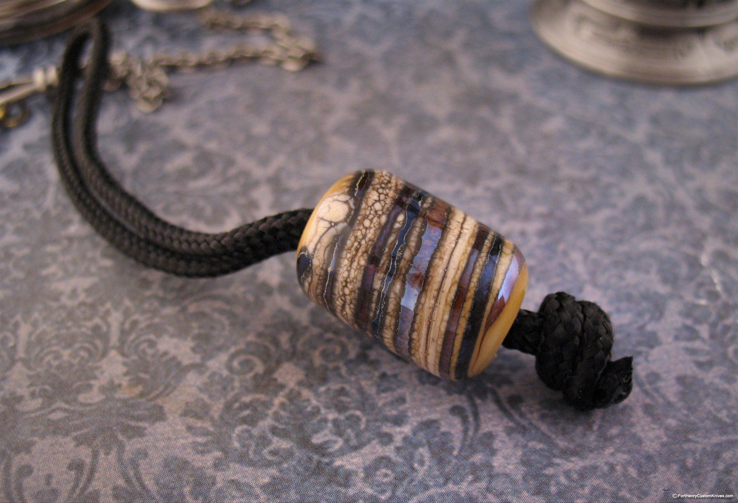 Igor Potapov - Fused Glass Lanyard Bead - Mosaic - Image 2