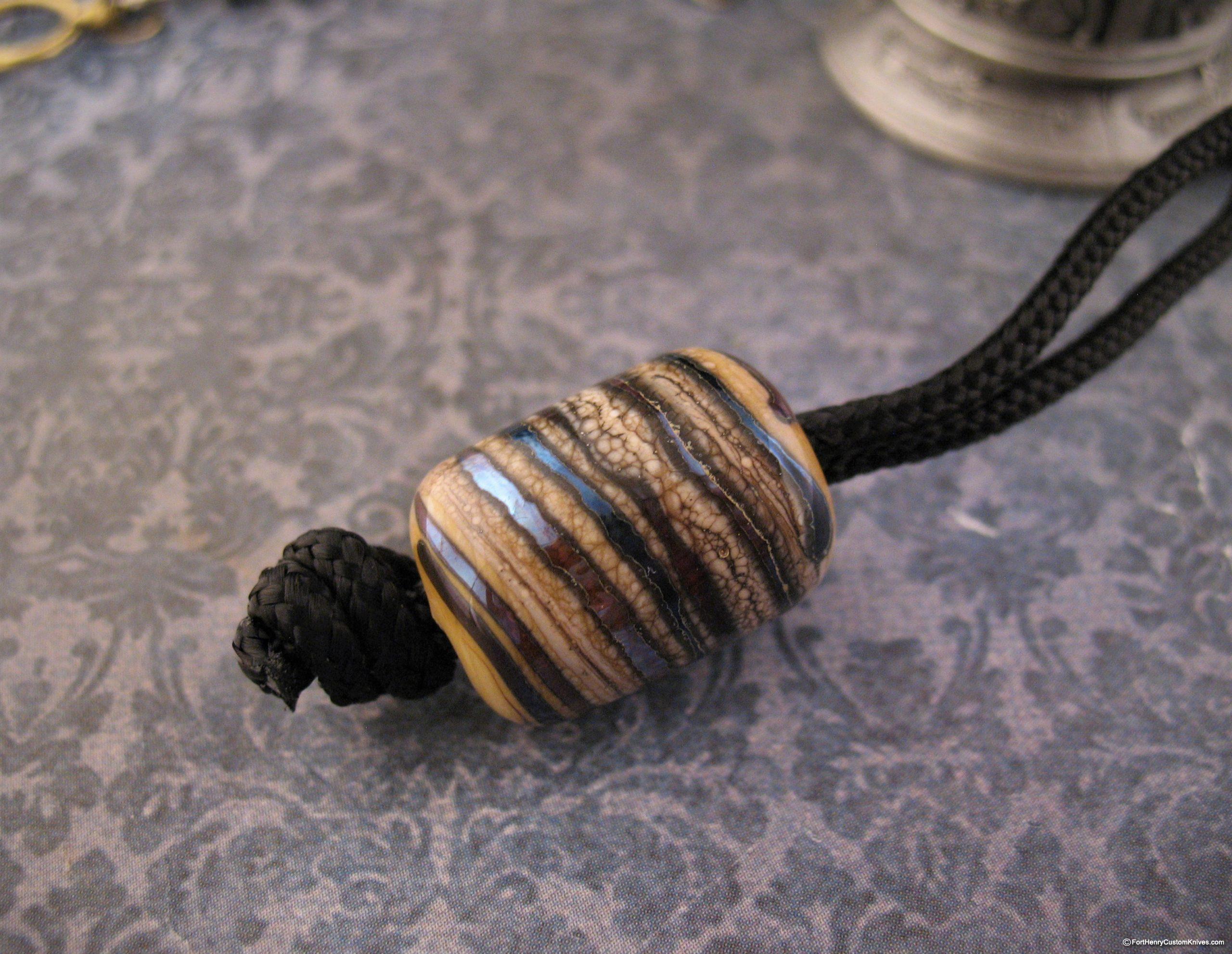 Igor Potapov - Fused Glass Lanyard Bead - Mosaic - Image 3