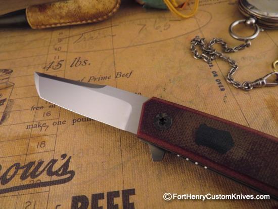 Jared Oeser - Tengu Flipper - Vintage Micarta - Image 2