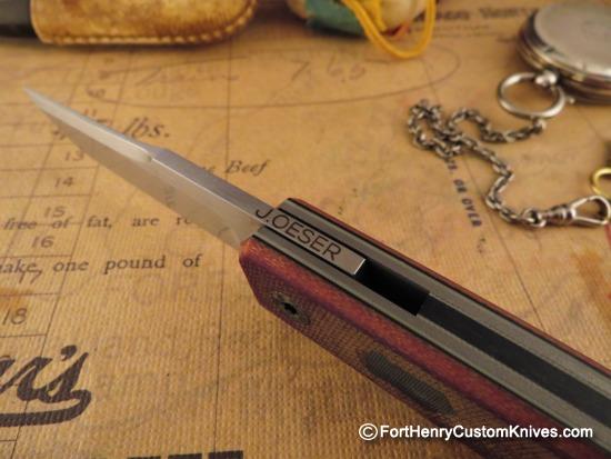 Jared Oeser - Tengu Flipper - Vintage Micarta - Image 3