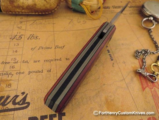 Jared Oeser - Tengu Flipper - Vintage Micarta - Image 4