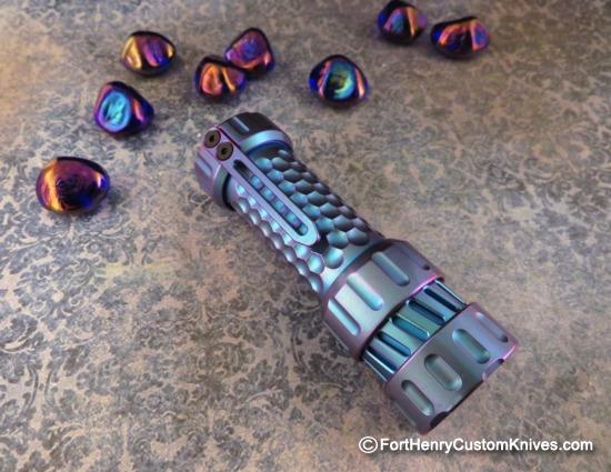 MechForce - MechTorch Turbo EDC Flashlight - Titanium Blurple
