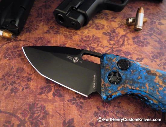 Heretic Knives - New Shipwrecked Chemtina Copper Medusa - Auto - S35VN - Image 3