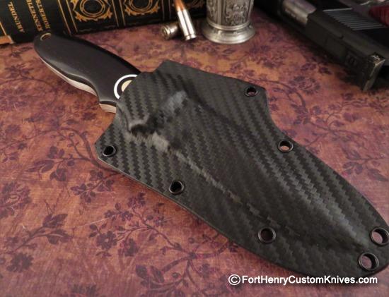 Bob Dozier - Custom Arkansas Toothpick - African Blackwood - Image 6