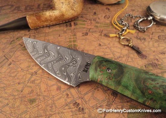 Raymond Johnson - Custom Mosquito - Stainless Damascus - Image 2
