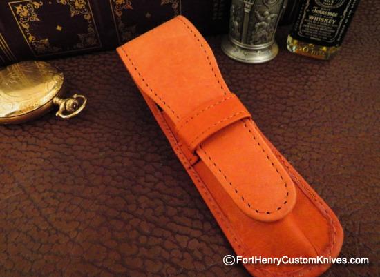 Courtney Turnage - Custom Mammoth Tooth Pen - Leather Sheath - Image 7