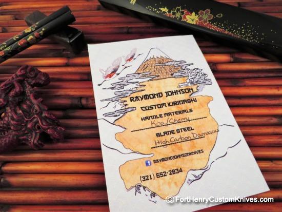 Raymond Johnson - Custom Kiridashi w/Stabilized Kao Wood Sheath - Image 6