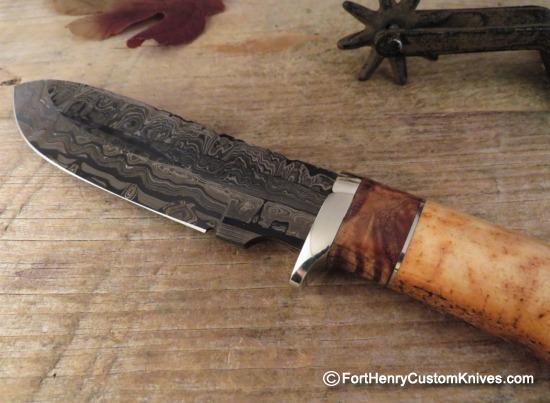 Herb Derr - Rare Nessmuk Skinner - Mosaic Damascus - Image 2