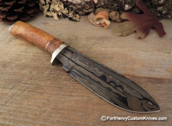 Herb Derr - Rare Nessmuk Skinner - Mosaic Damascus - Image 6