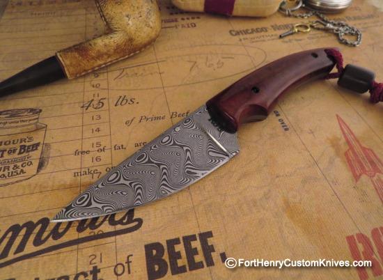 Raymond Johnson - Custom Deerfly - Stainless Damascus
