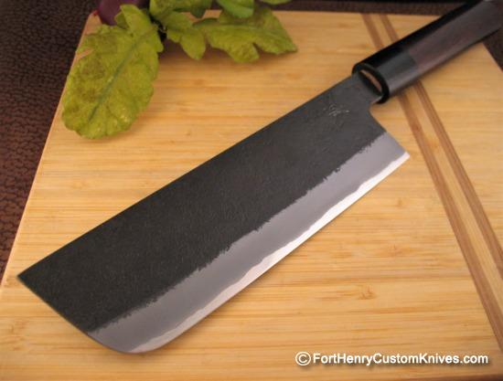 Mutsumi Hinoura - Nakiri - Hand Forged - Aogami Super