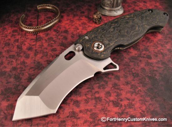 DireWare - V-5 Solo Tanto Recurve Flipper - Carbon Fiber