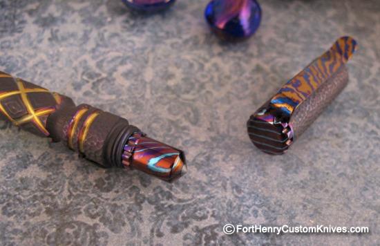TI-Gear_Design - Custom Titanium Pen - Timascus Accents - Image 4