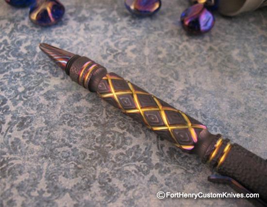 TI-Gear_Design - Custom Titanium Pen - Timascus Accents - Image 6