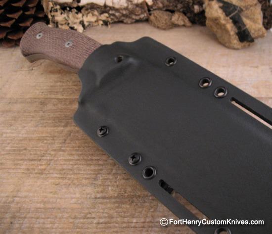 Nathan Carothers - RARE HD Medium Chopper - Burlap Micarta - Image 7