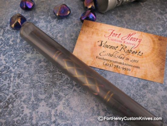 TI-Gear_Design - Custom Titanium Pen - Timascus Accents - Image 8