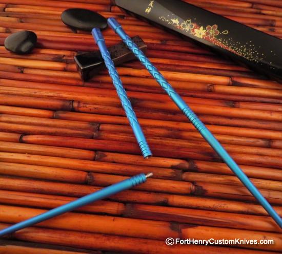 Steve Kelly - Ti Sushi 2 pc Chopsticks - Diamond Blurple - Image 3