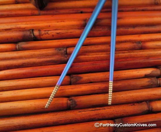 Steve Kelly - Ti Sushi 2 pc Chopsticks - Diamond Blurple - Image 4