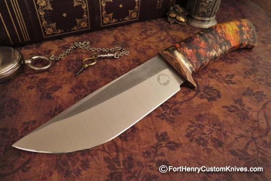 Georgi Menchev - Custom Camp Knife - Maple Burl