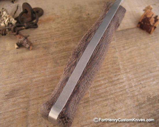 Nathan Carothers - RARE HD Medium Chopper - Burlap Micarta - Image 4