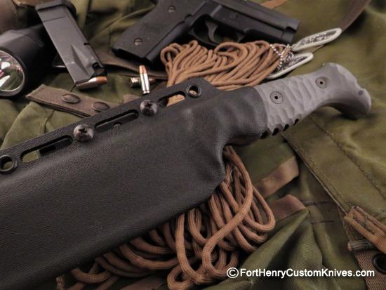 Ken Vehikite / Black Roc Knives - Custom Gator Variant - Combat Tanto - Image 8