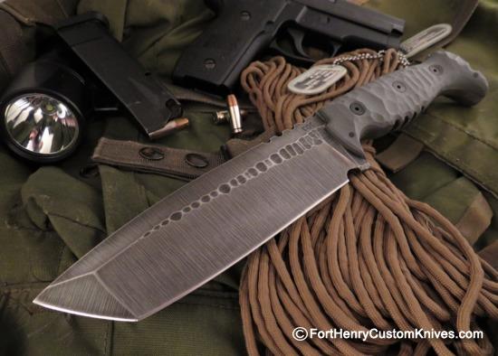 Ken Vehikite / Black Roc Knives - Custom Gator Variant - Combat Tanto