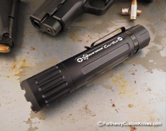 MechForce - NEW Suppressor - Tactical Turbo Flashlight - Aircraft Aluminum