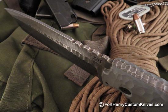 Ken Vehikite / Black Roc Knives - Custom Gator Variant - Combat Tanto - Image 3