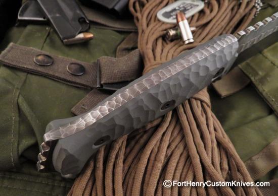 Ken Vehikite / Black Roc Knives - Custom Gator Variant - Combat Tanto - Image 4