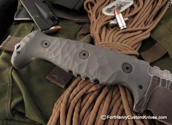 Ken Vehikite / Black Roc Knives - Custom Gator Variant - Combat Tanto - Image 5