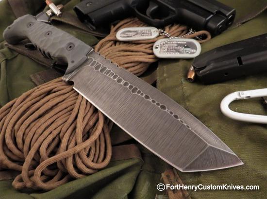 Ken Vehikite / Black Roc Knives - Custom Gator Variant - Combat Tanto - Image 7