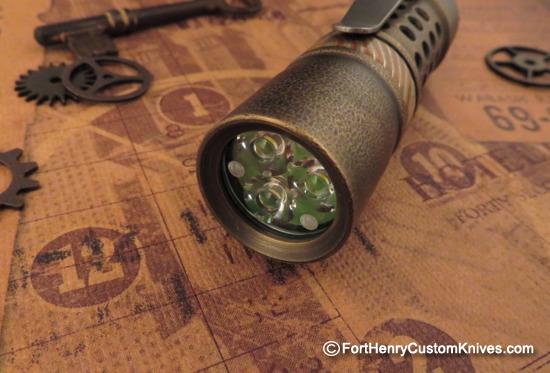 Barrel Custom Flashlight - Custom Brass M2JN - Gen 3 - Image 3