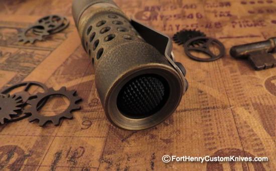 Barrel Custom Flashlight - Custom Brass M2JN - Gen 3 - Image 4