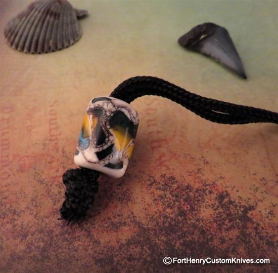 Igor Potapov - Fused Glass Lanyard Bead - Mosaic - Image 3