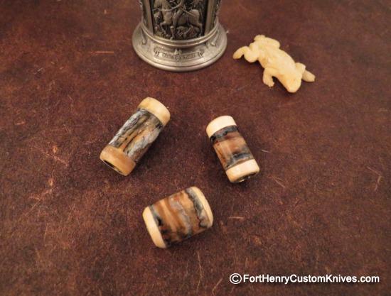 Fine Turnage Productions - Wooly Mammoth Molar Lanyard Bead - Choice