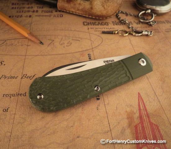 Enrique Pena - NEW X-Series - Slip Joint - Green Jigged - Image 4