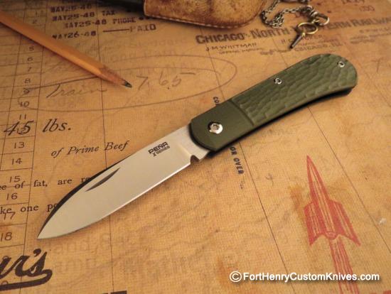 Enrique Pena - NEW X-Series - Slip Joint - Green Jigged