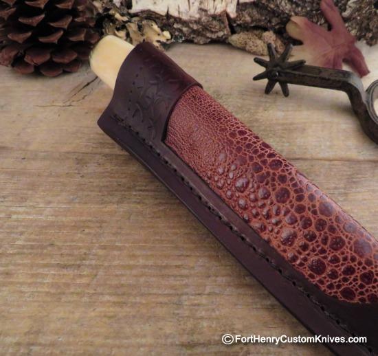 Herb Derr - Rare Feather Pattern Long Hunter - Hand Forged - Image 6