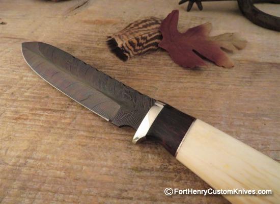 Herb Derr - Rare Feather Pattern Long Hunter - Hand Forged - Image 2