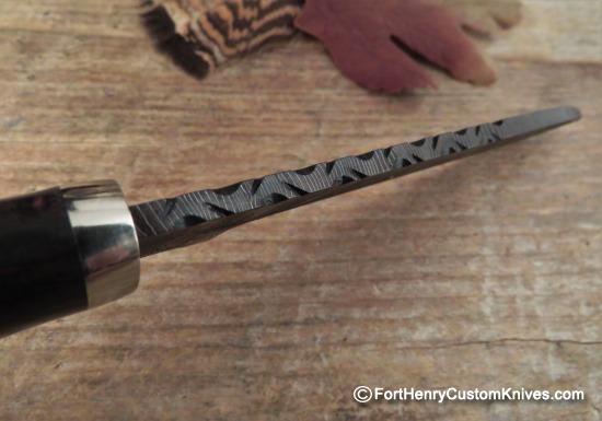 Herb Derr - Rare Feather Pattern Long Hunter - Hand Forged - Image 4