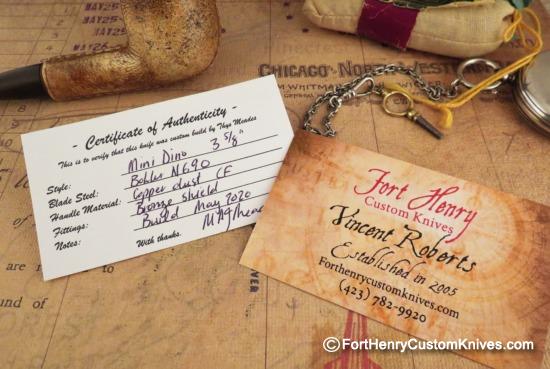 Thys Meades - Custom Mini Dino Slipjoint - Copper Dust - Image 6