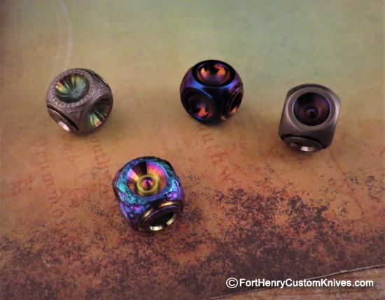 Ti_Gear_Design - Titanium "Cube" Ti Bead - Choice