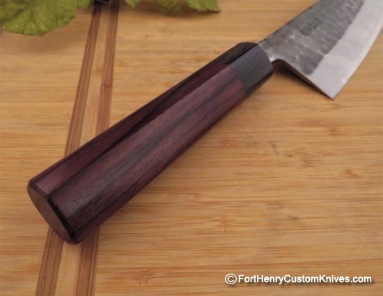 Hiragatake - Hand Forged Santoku - San Mai Steel - Image 5