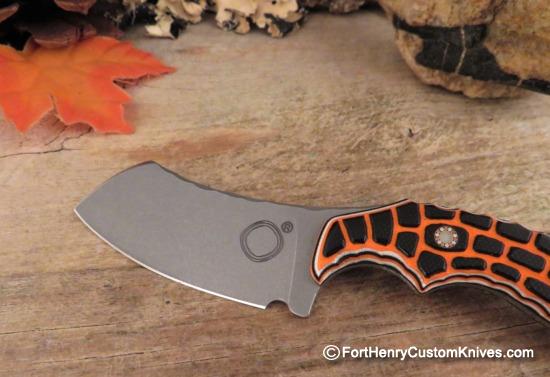 COBBLE Blade - Pitbull Nano - Orange / Black G-10 - Image 2
