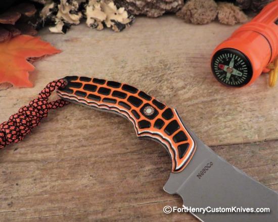 COBBLE Blade - Pitbull Nano - Orange / Black G-10 - Image 4