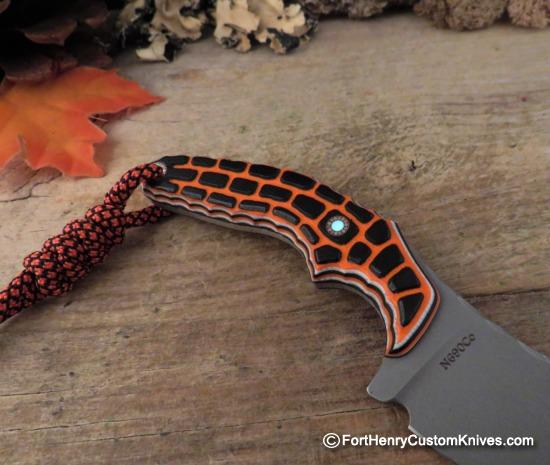 COBBLE Blade - Pitbull Nano - Orange / Black G-10 - Image 5